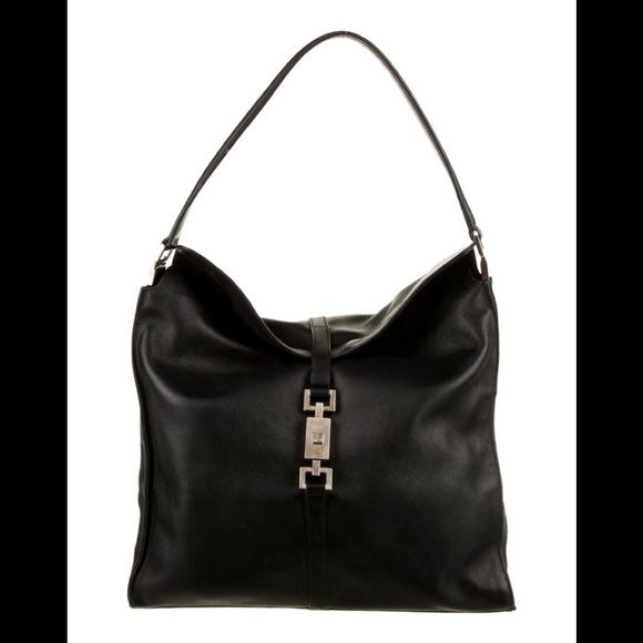 Gucci Leather Jackie Flap Bag